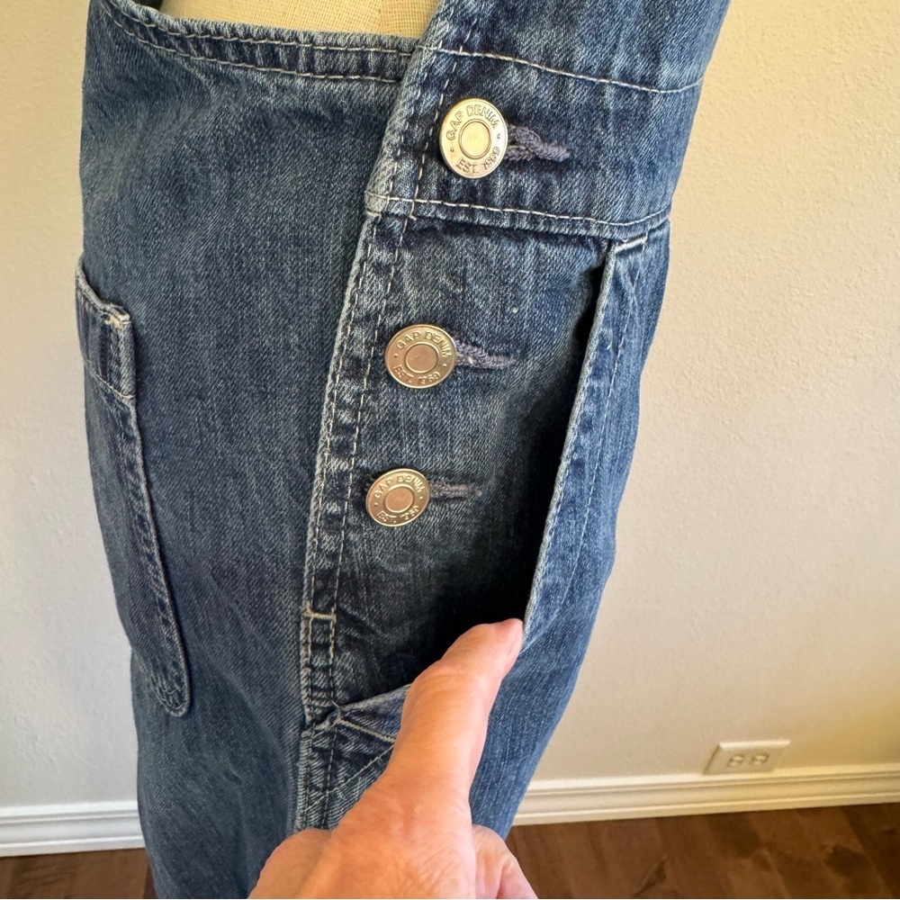 Gap Denim Bib Overalls Adjustable Size XS - Picture 12 of 16